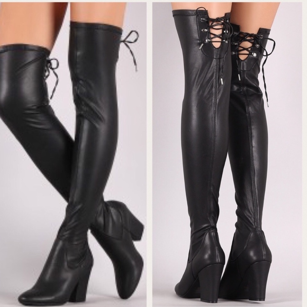 ⚡️Thigh High Leather  Boot - Picture 2 of 3